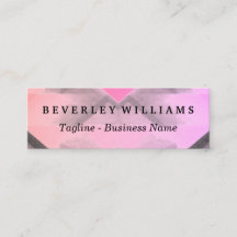 Professional Modern Pink Calling Business Card