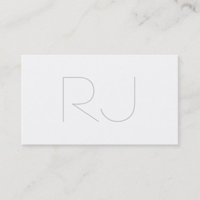 Professional modern plain business card (Front)