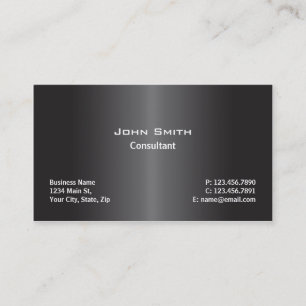 Professional Modern Plain Computer Repair Black Business Card