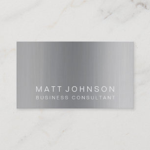 Professional Modern Plain Metal Business Card