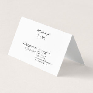 Professional Modern Plain Simple Business Card