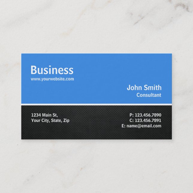Professional Modern Plain Simple Computer Repair Business Card (Front)
