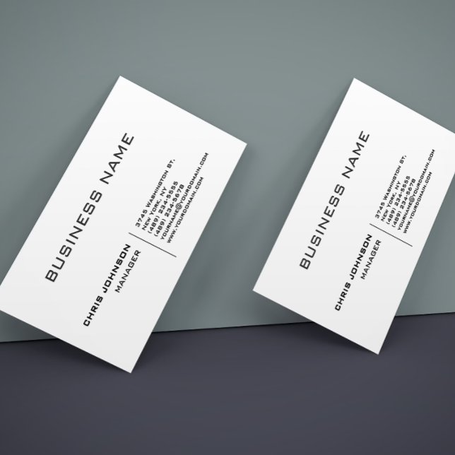 Professional Modern Plain Simple Premium Silk Business Card (Creator Uploaded)