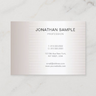Professional Modern Plain Sleek Elegant Design Business Card