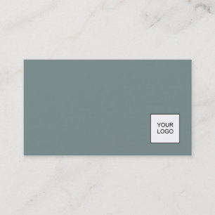 Professional Modern Plain With Logo Elegant Colour Business Card