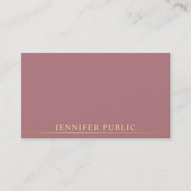 Professional Modern Premium Pearl Finish Luxury Business Card (Front)