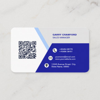 Professional Modern QR Code Custom Personalised  B Business Card