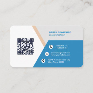 Professional Modern QR Code Custom Personalised  Business Card