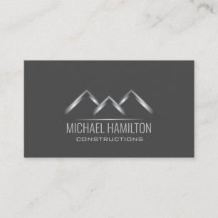 Professional modern real estate construction logo business card
