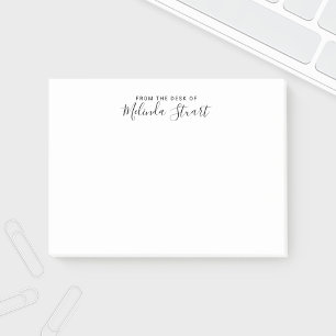 Professional Modern Script Post-it Notes