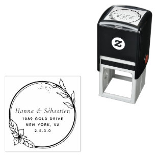 Professional Modern Script Return Address  Self-inking Stamp