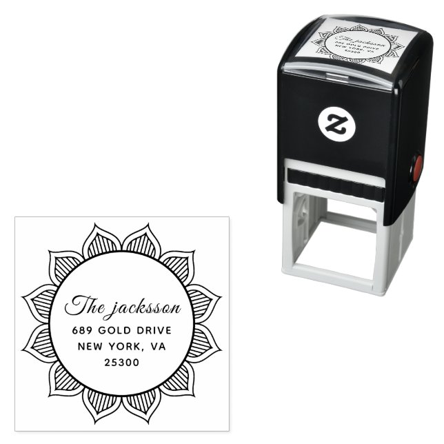 Professional Modern Script Return Address  Self-inking Stamp (In Situ)