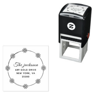 Professional Modern Script Return Address  Self-inking Stamp