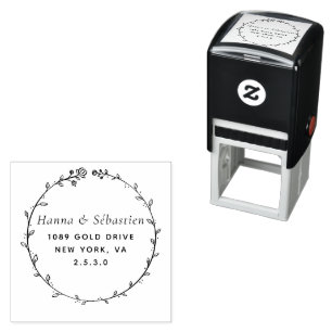 Professional Modern Script Return Address  Self-inking Stamp
