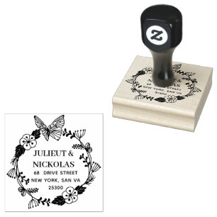 Professional Modern Script Rubber Stamp