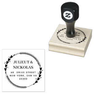 Professional Modern Script Rubber Stamp