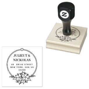Professional Modern Script Rubber Stamp