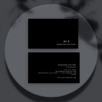 Professional Modern Simple Black Minimalist