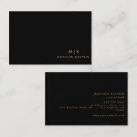 Professional Modern Simple Black Minimalist
