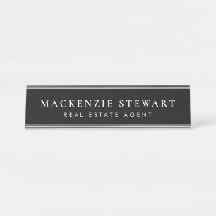 Professional Modern Simple Business Office Title Desk Name Plate