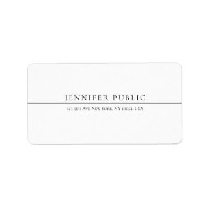 Professional Modern Simple Design Template Elegant Label