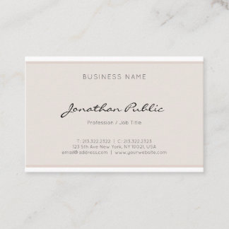 Professional Modern Simple Elegant Minimalistic Business Card