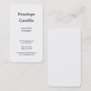 Professional Modern Simple Minimalist Business Card