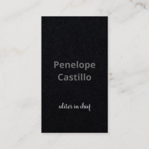 Professional Modern Simple Stylish Black Grey Business Card