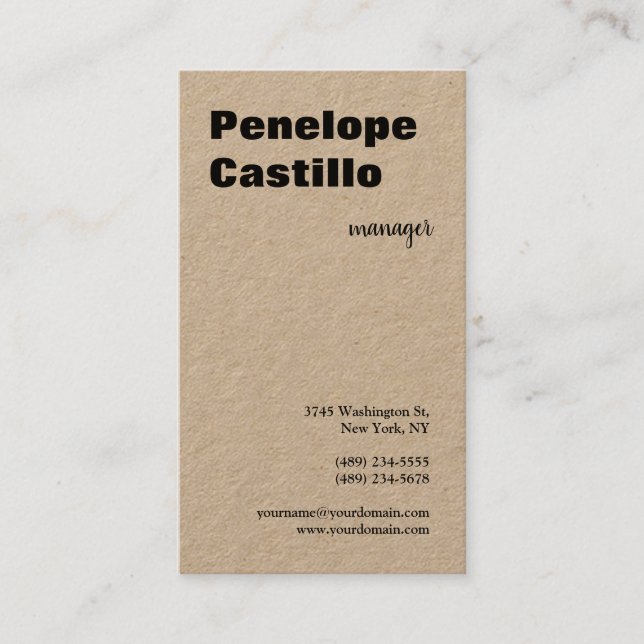 Professional Modern Simple Stylish Business Card (Front)
