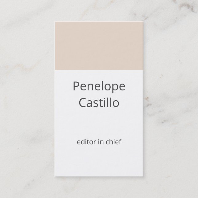 Professional Modern Simple Stylish Minimalist Business Card (Front)