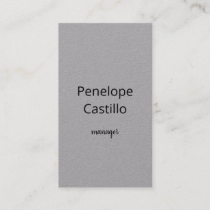 Professional Modern Simple Stylish Premium Grey Business Card