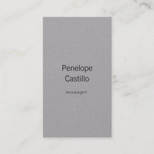 Professional Modern Simple Stylish Premium Grey Business Card