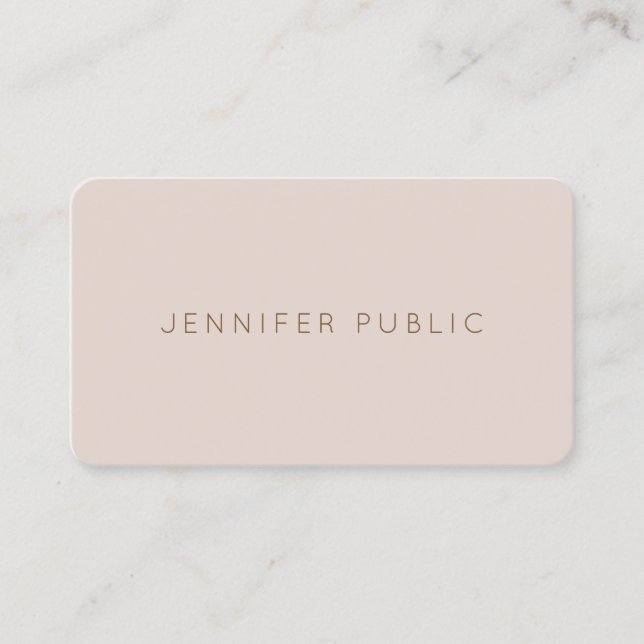 Professional Modern Simple Template Elegant Color Business Card (Front)