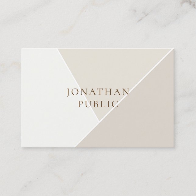 Professional Modern Simple Template Minimalist Business Card (Front)
