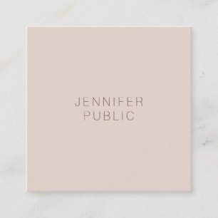 Professional Modern Simple Trend Colours Template Square Business Card