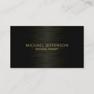 Professional Modern Steel Black Business Card