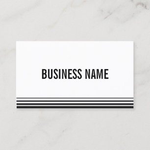 Professional Modern Stripes Bold Business Card