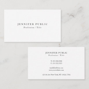 Professional Modern Stylish Simple Design Template Business Card