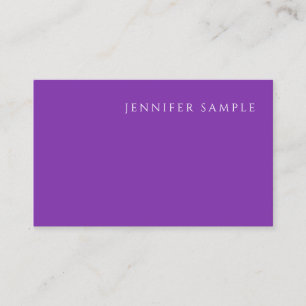 Professional Modern Template Elegant Purple Colour Business Card