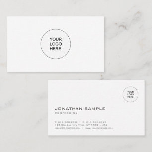 Professional Modern Template Upload Your Logo Business Card