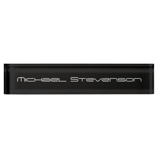 Professional Modern Trend Business Desk Nameplate (Front)