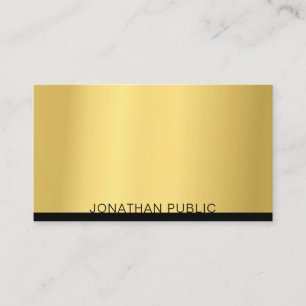 Professional Modern Trendy Elegant Gold Template Business Card