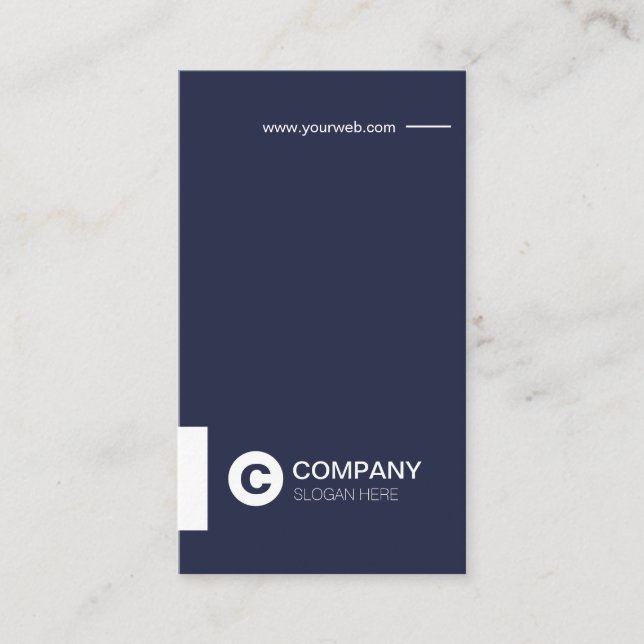 Professional Modern Typo Vertical Business Card (Front)