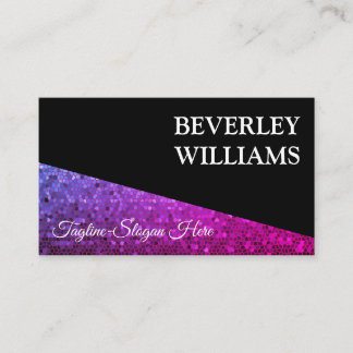 Professional Modern Violet Black Business Card