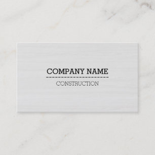 Professional Modern White Wood Grain #6 Business Card