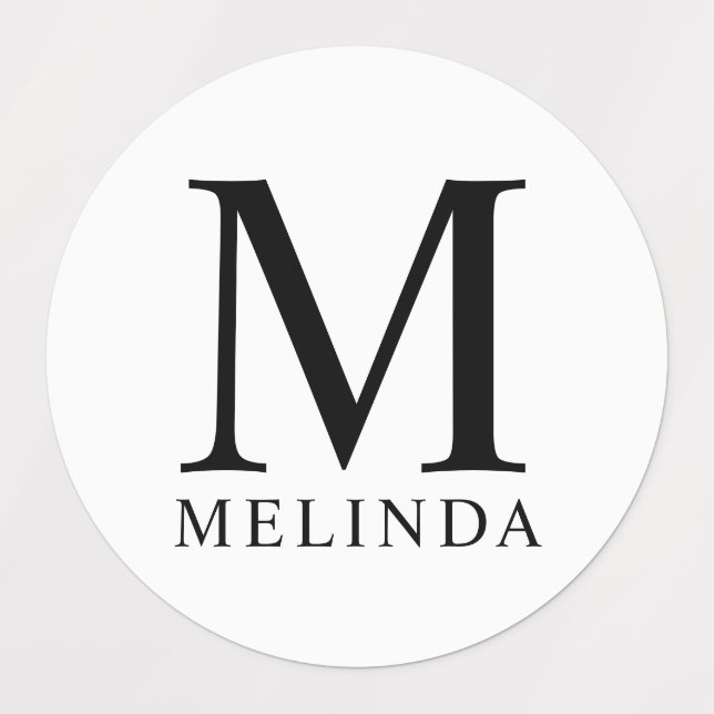 Professional Monogram and Name (Design 1)