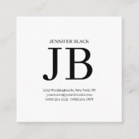 Professional Monogram Black White