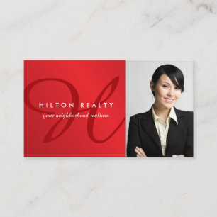 Professional Monogram Business Card Template