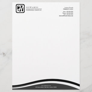 Professional Monogram Business Letterhead