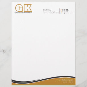 Professional Monogram Custom Letterhead